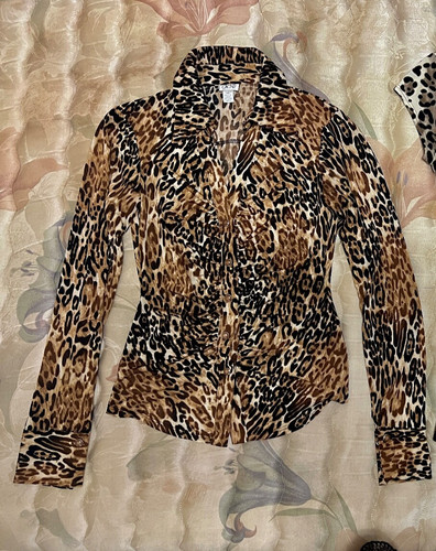 Cache leopard blouse - cache,