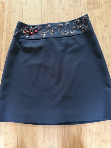 Cache black mini skirt size - cache,