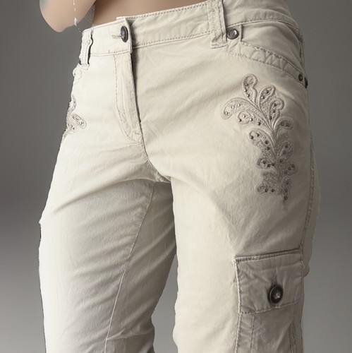 Cache beige embroidered - cache,